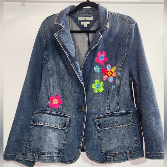 Tommy Hilfiger Jackets & Blazers - Tommy Hilfiger Y2K Jean Jacket Sz 16
